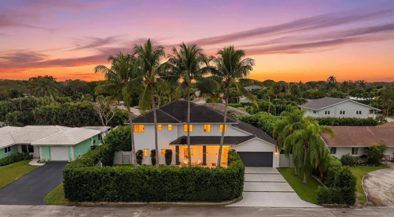 Modern East Boca Raton residence with pool and spa